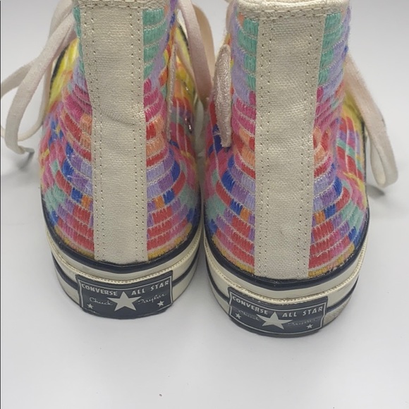 👟CONVERSE MARA HOFFMAN Rainbow Hi Top Sneakers👟 - Picture 6 of 8